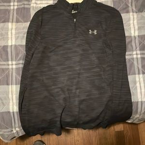 Long sleeve half zip under armor polo